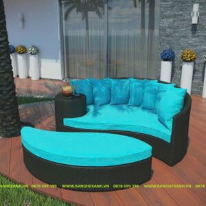 Bàn Ghế Sofa Mây Nhựa TL379
