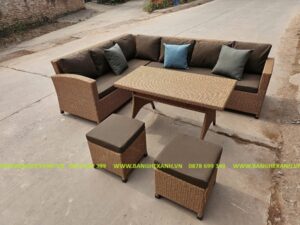 Bộ sofa góc mây nhựa TL144