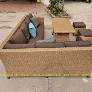 Bộ sofa góc mây nhựa TL144