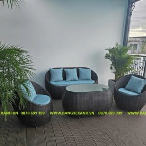 Bàn ghế sofa mây nhựa TL517
