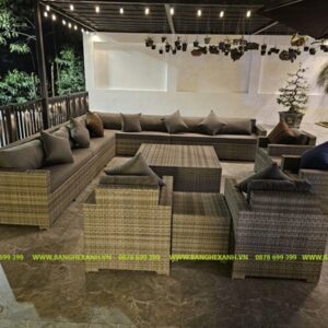 Bàn Ghế Sofa Mây Nhựa TL5A01