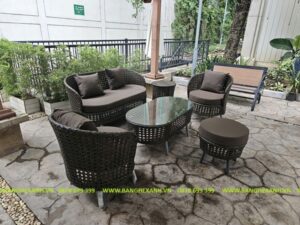 Bộ sofa cafe mây nhựa TL128