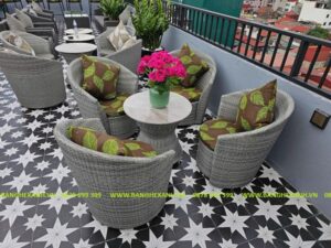 Ghế Mây Nhựa Ngoài Trời TL129