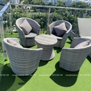 Ghế Mây Nhựa Ngoài Trời TL129