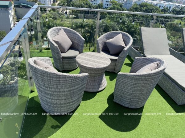 Ghế Mây Nhựa Ngoài Trời TL129