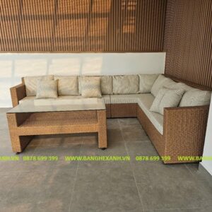 Sofa mây ngoài trời TL1A22