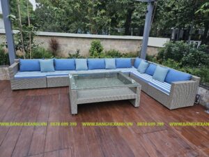 Sofa Mây Nhựa Ngoài Trời TL1212