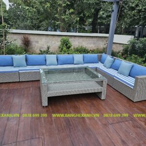 Sofa Mây Nhựa Ngoài Trời TL1212