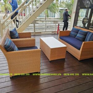 Sofa Mây Nhựa Ngoài Trời TL122