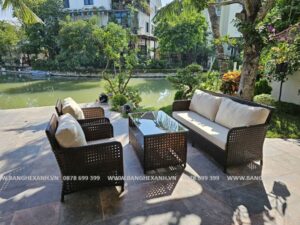 Sofa Mây Nhựa Ngoài Trời TL5A21