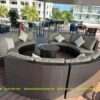 Sofa Quây Tròn Mây Nhựa TL1A36