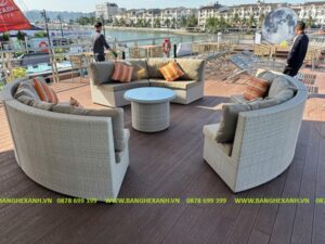 Sofa Quây Tròn Mây Nhựa TL1A36