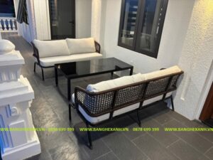 Sofa Mây Nhựa Cao Cấp Ngoài Trời TL614