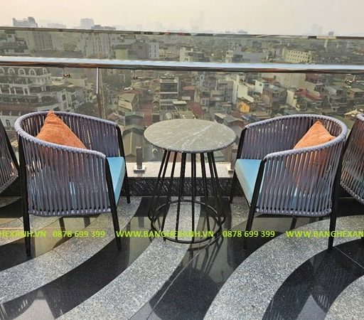 Bàn Ghế Ban Công Dây Rope TL308