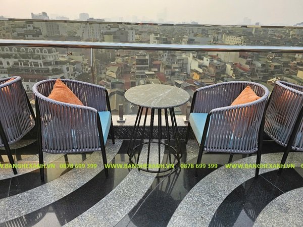 Bàn Ghế Ban Công Dây Rope TL308