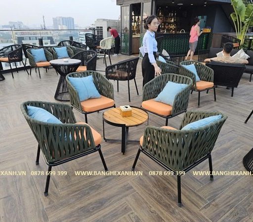 Bàn Ghế Dây Dù Ngoài Trời TL255