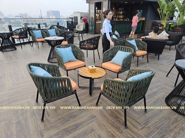Bàn Ghế Dây Dù Ngoài Trời TL255