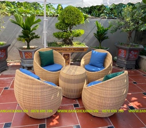 Bàn Ghế Mây Nhựa Cao Cấp TL619