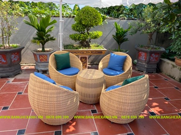 Bàn Ghế Mây Nhựa Cao Cấp TL619