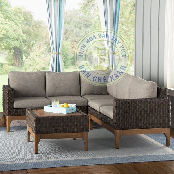Bàn Ghế Sofa Mây Nhựa TL119