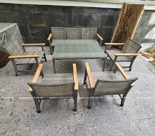Bàn Ghế Sofa Mây Nhựa TL251