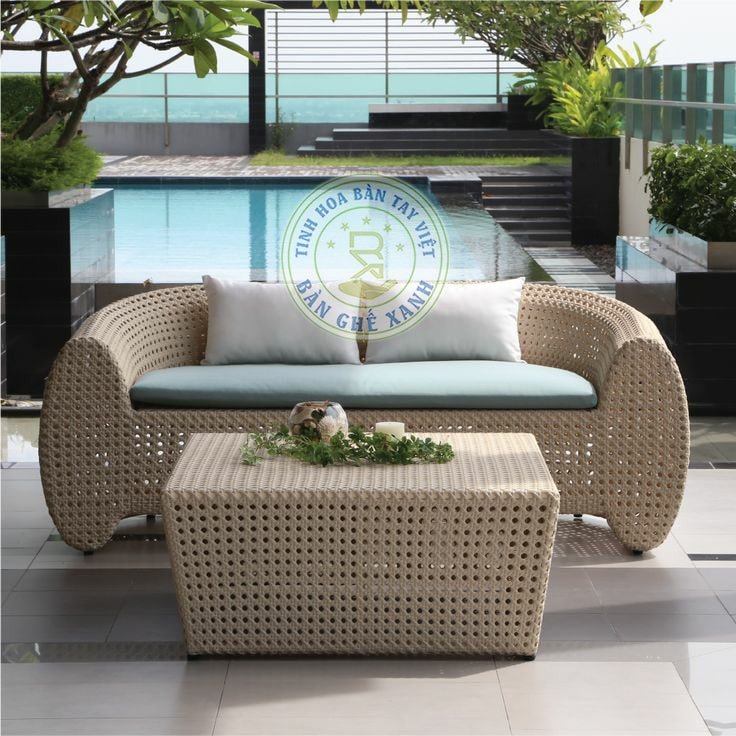 Bàn Ghế Sofa Mây Nhựa TL840