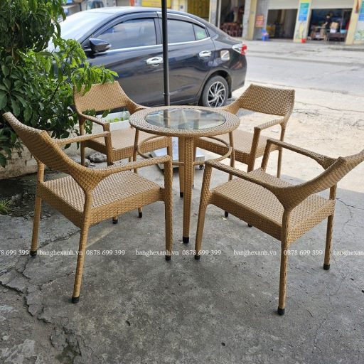 Bàn Ghế Mây Nhựa Cao Cấp TL615