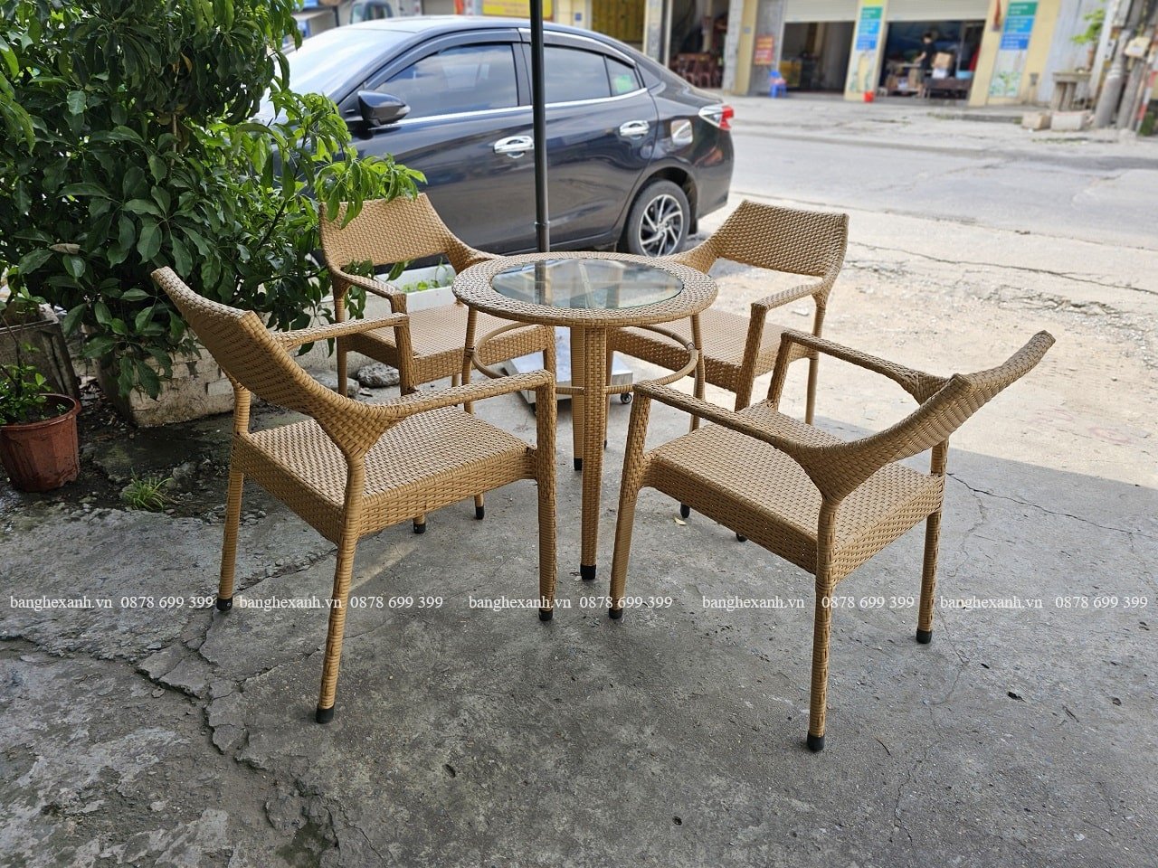 Bàn Ghế Mây Nhựa Cao Cấp TL615