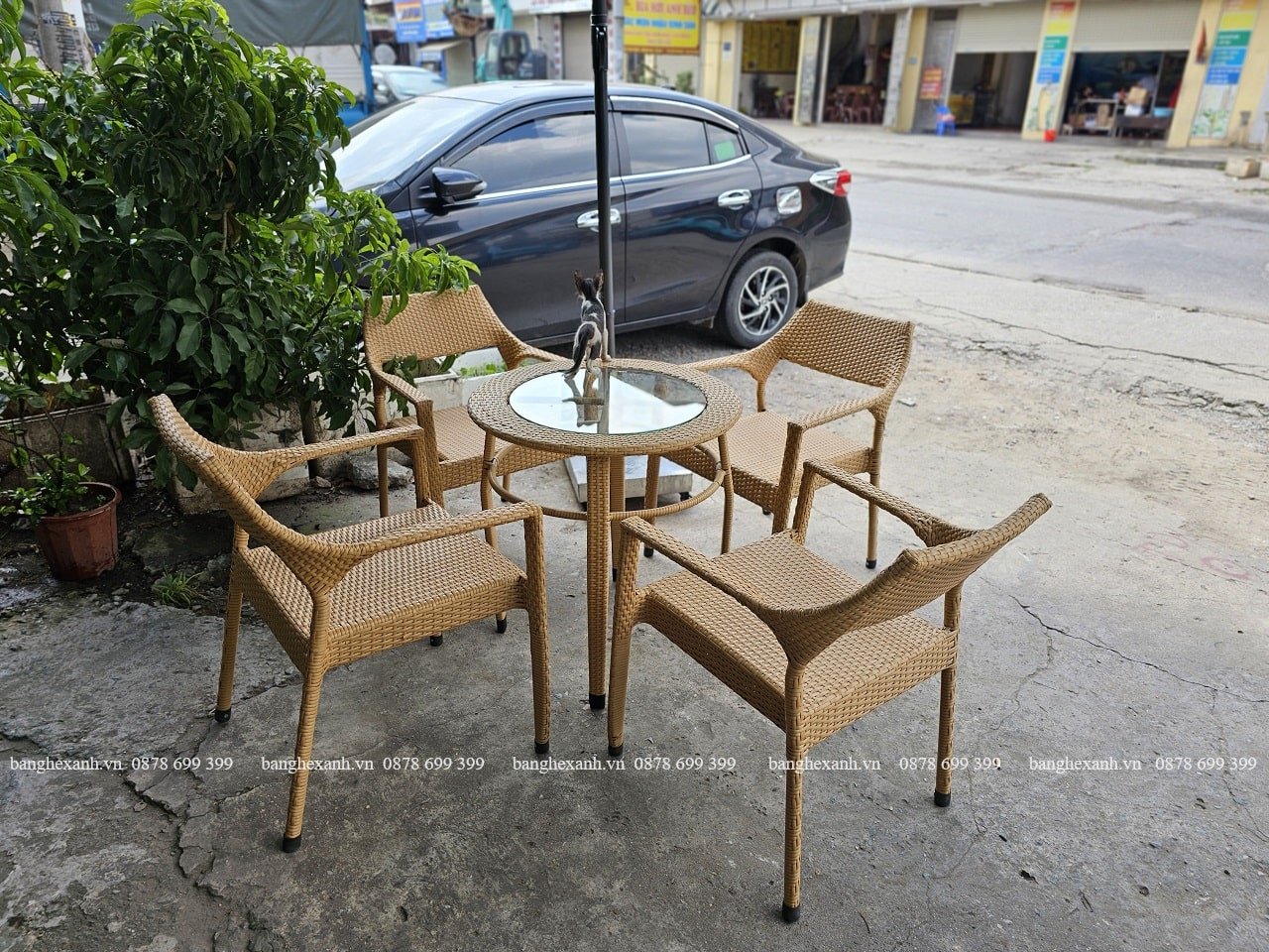 Bàn Ghế Mây Nhựa Cao Cấp TL615