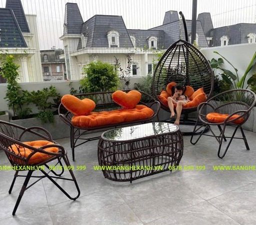 Combo Bộ Bàn Ghế - Xích Đu TL2838