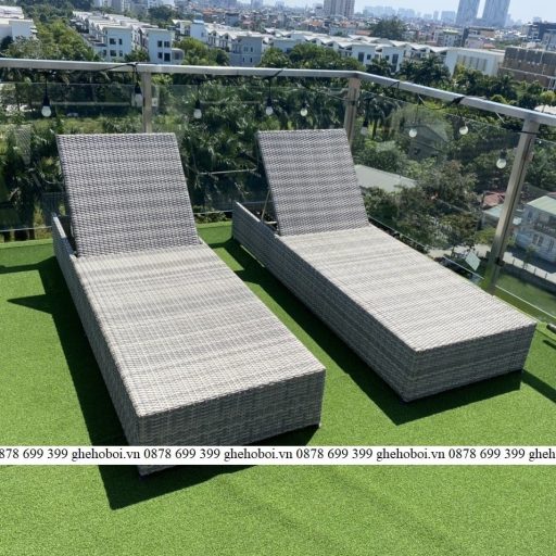 Ghế Bể Bơi Mây Nhựa TL2A12