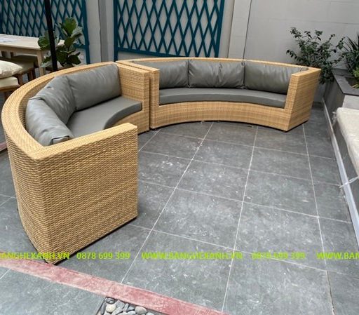Ghế Sofa Mây Nhựa Ngoài Trời TL150