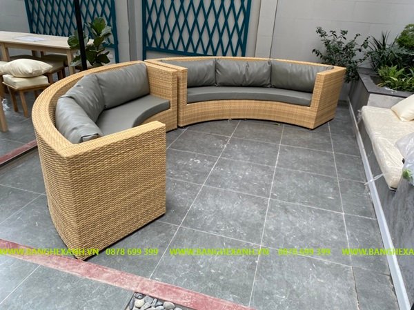 Ghế Sofa Mây Nhựa Ngoài Trời TL150