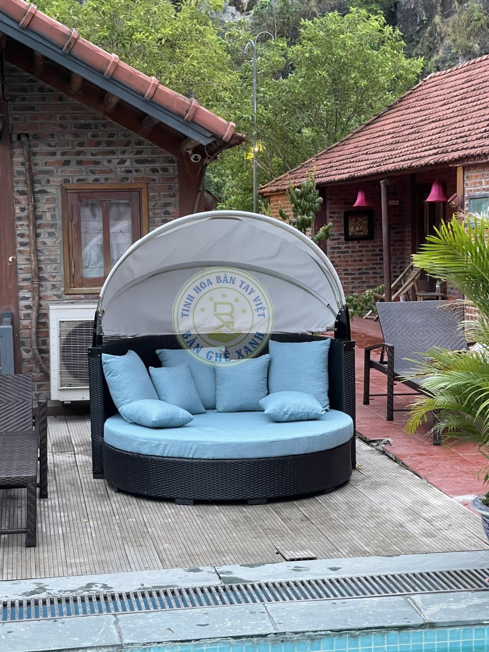 Giường Tắm Nắng Mây Nhựa TL148