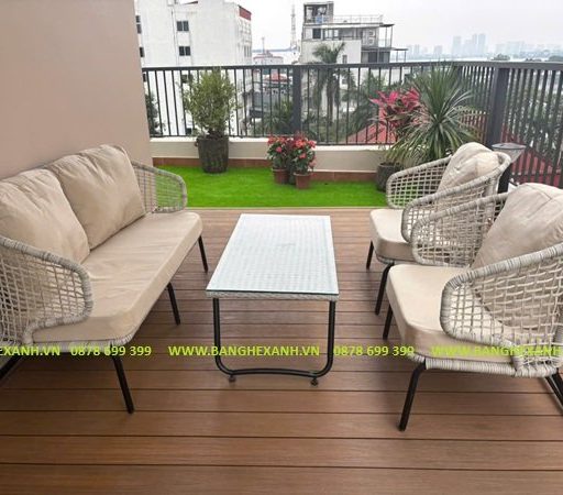 Sofa Mây Nhựa Cao Cấp Ngoài Trời TL3A29