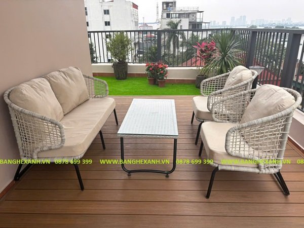 Sofa Mây Nhựa Cao Cấp Ngoài Trời TL3A29