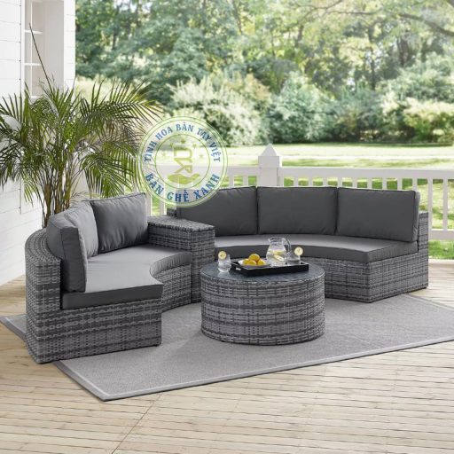 Sofa Mây Nhựa Ngoài Trời TL1A12