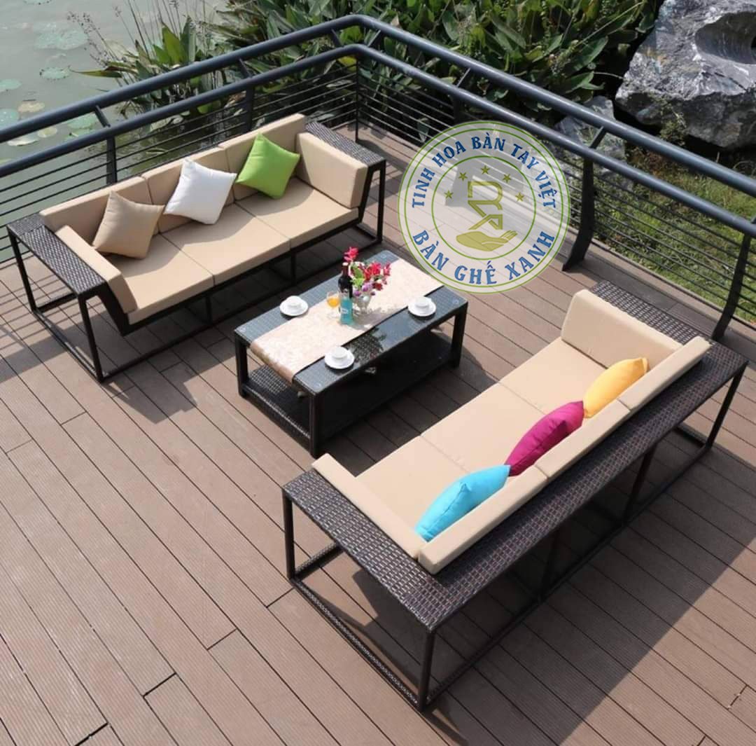 Sofa Mây Nhựa Ngoài Trời TL1A45