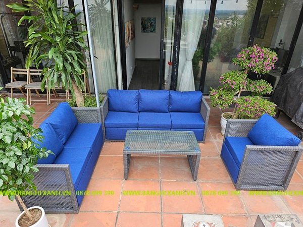 Sofa Mây Nhựa Ngoài Trời TL11