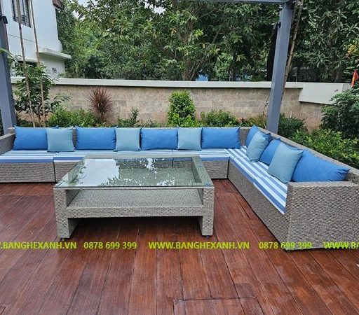 Sofa Mây Nhựa Ngoài Trời TL1212