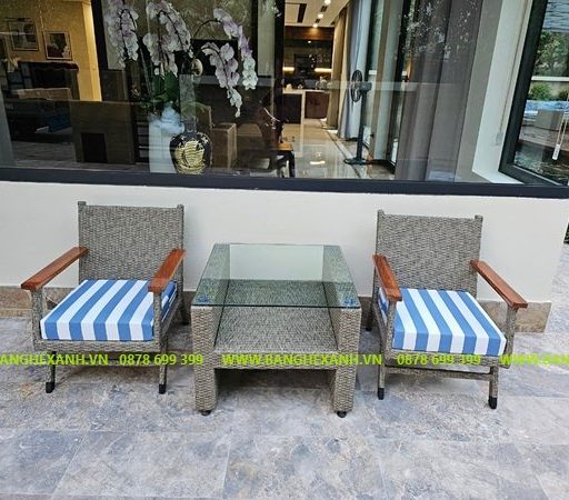 Sofa Mây Nhựa Ngoài Trời TL5A19