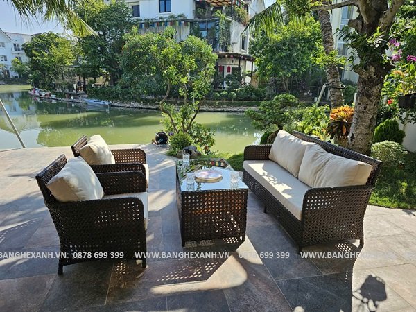 Sofa Mây Nhựa Ngoài Trời TL5A21