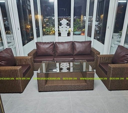 Sofa Mây Nhựa Phòng Khách TL135