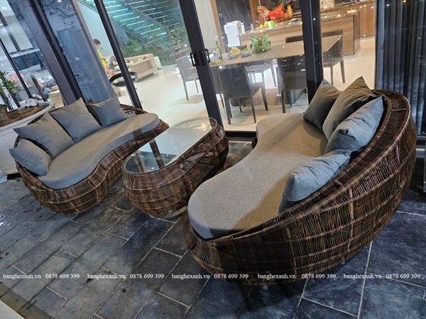 Sofa Nhựa Giả Mây TL5A35