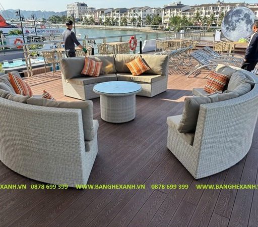 Sofa Quây Tròn Mây Nhựa TL1A36