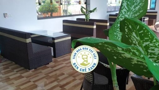 Bàn Ghế Sofa Mây Nhựa TL08