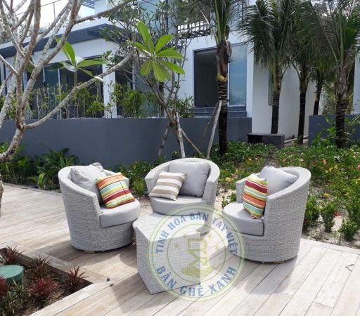 Sofa Mây Nhựa Ngoài Trời TL8B